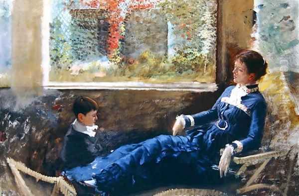 Resting, 1879 Oil Painting by Giuseppe de Nittis