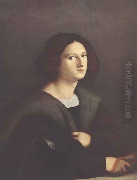 Portrait of a Man Oil Painting by Palma Vecchio (Jacopo Negretti)