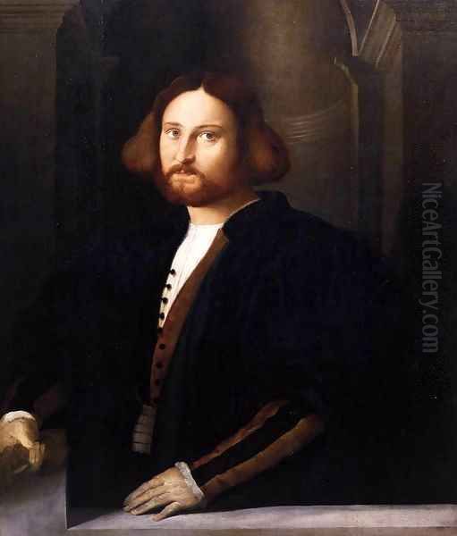 Portrait of Francesco Querini Oil Painting by Palma Vecchio (Jacopo Negretti)