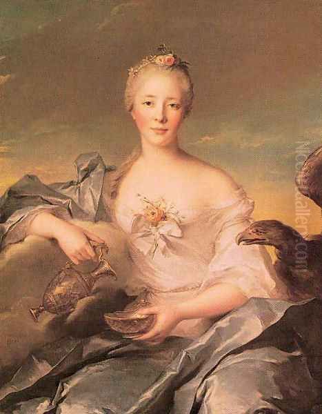 Madame de Caumartin as Hebe 1753 Oil Painting by Jean-Marc Nattier