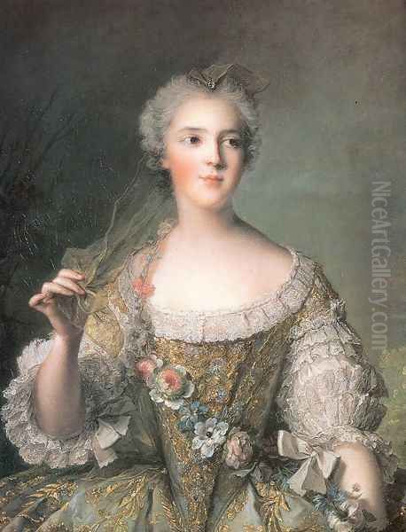 Portrait of Madame Sophie, Daughter of Louis XV Oil Painting by Jean-Marc Nattier