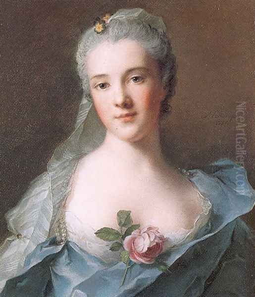 Manon Balletti 1757 Oil Painting by Jean-Marc Nattier