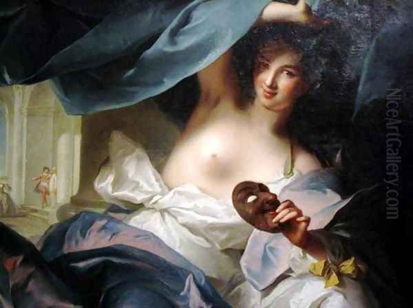 Muse of Comedy Oil Painting by Jean-Marc Nattier