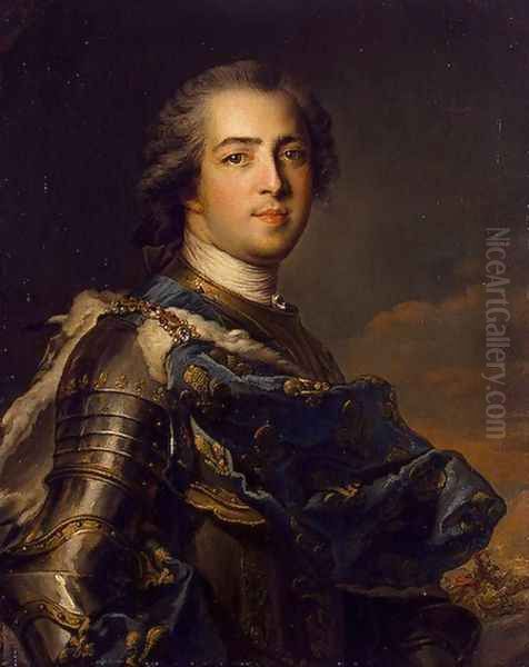 Portrait of Louis XV of France Oil Painting by Jean-Marc Nattier