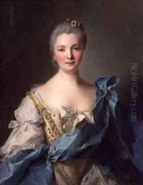 Madame de la Porte Oil Painting by Jean-Marc Nattier