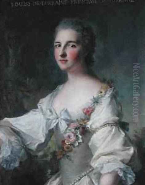 LouiseHenrietteGabrielle de Lorraine Oil Painting by Jean-Marc Nattier