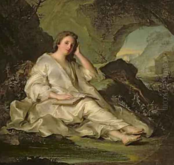 The Penitent Magdalene Oil Painting by Jean-Marc Nattier