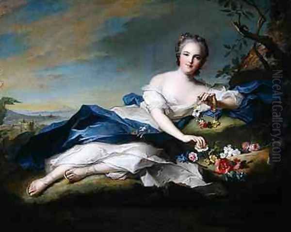 Portrait of Henriette de France 1742 Oil Painting by Jean-Marc Nattier