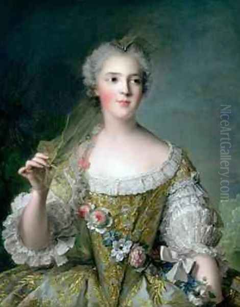 Portrait of Madame Sophie 1734-82 Oil Painting by Jean-Marc Nattier