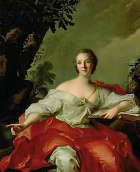 Portrait of Madame Geoffrin 1699-1777 1738 Oil Painting by Jean-Marc Nattier