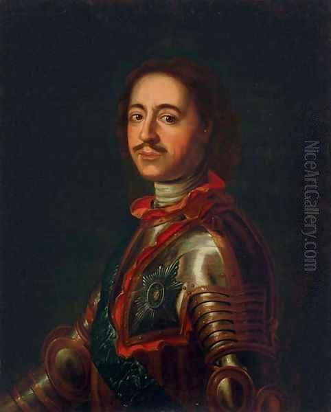 Portrait of Peter the Great Oil Painting by Jean-Marc Nattier