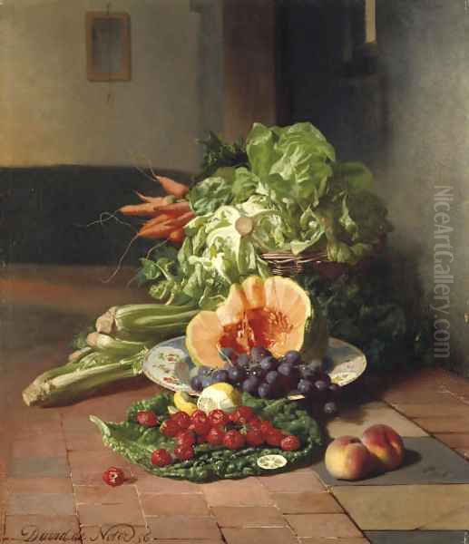 A kitchen still life Oil Painting by David Emil Joseph de Noter