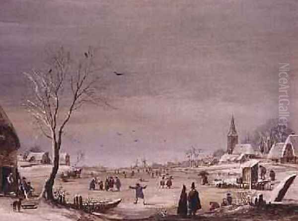 Winter Landscape 4 Oil Painting by Aert van der Neer