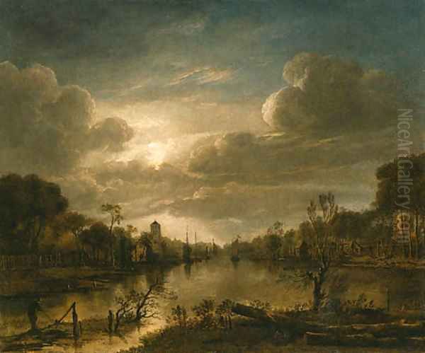 Landscape 2 Oil Painting by Aert van der Neer