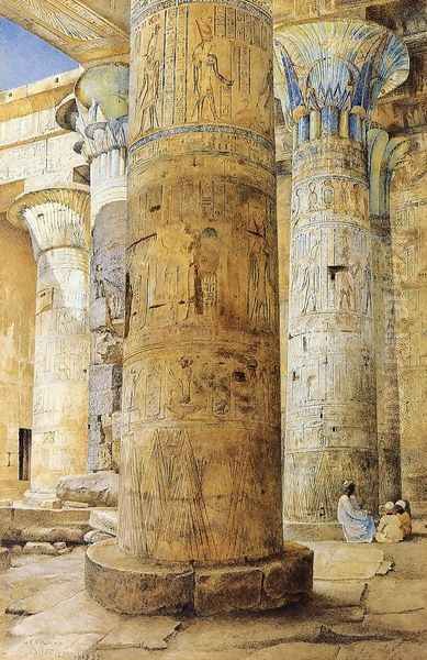 Hall of Columns, Philae Oil Painting by Henry Roderick Newman