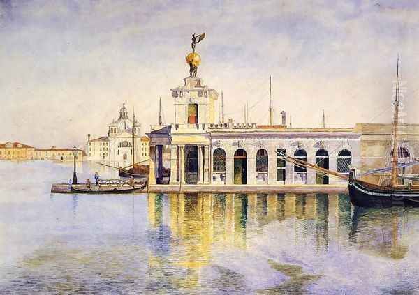 Ladogana, Venice Oil Painting by Henry Roderick Newman