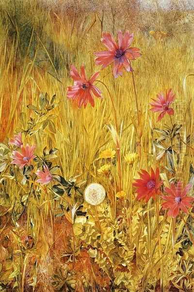 Wildflowers Oil Painting by Henry Roderick Newman