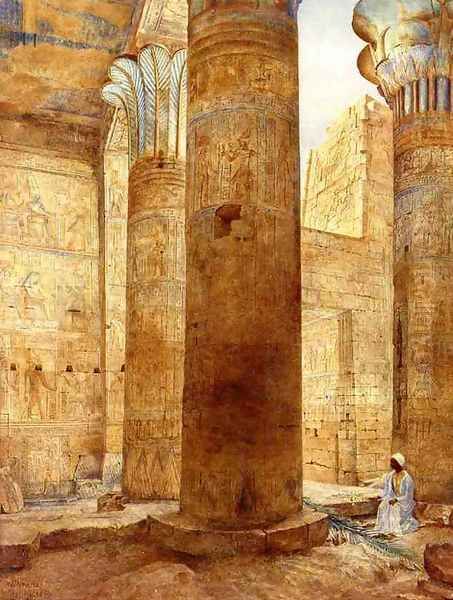 Temple of Philae, Nubia Oil Painting by Henry Roderick Newman