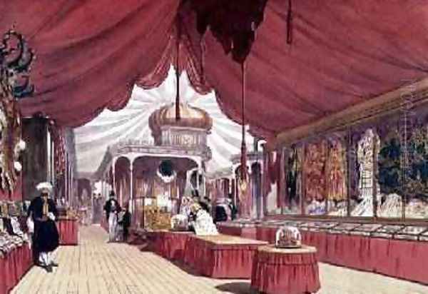 Great Exhibition Turkish Room, 1851 by Joseph Nash 1809-78 Oil Painting by Joseph Nash