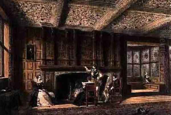 Interior of the Great Parlour Oil Painting by Joseph Nash