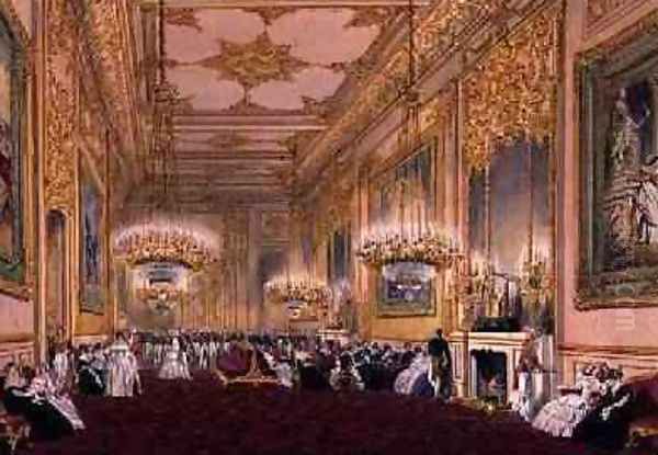 The Grand Reception at Windsor Oil Painting by Joseph Nash