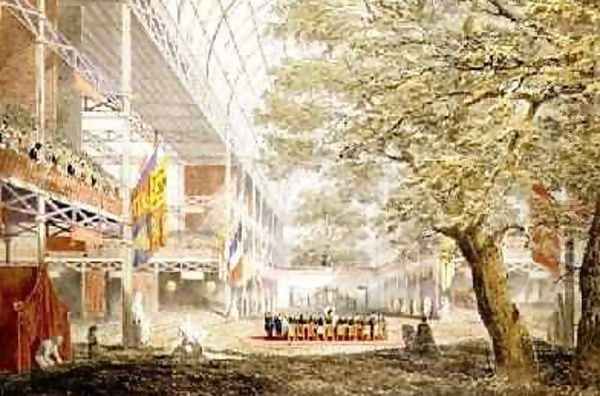 Great Exhibition the closing ceremony 1851 by Joseph Nash 1809-78 4 Oil Painting by Joseph Nash