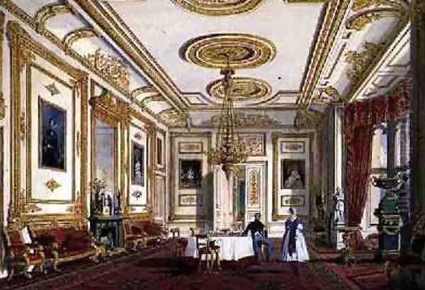 The White Drawing Room at Windsor Castle Oil Painting by Joseph Nash