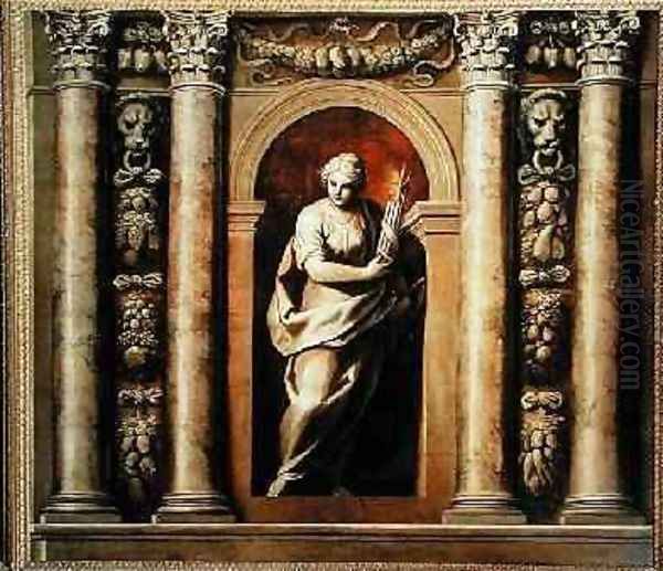 Concord Oil Painting by Palma Vecchio (Jacopo Negretti)