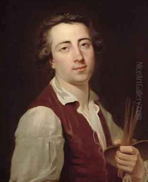 Self Portrait 1775-80 Oil Painting by Johann August the Younger Nahl