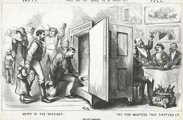 What are you going to do about it from Harpers Weekly Oil Painting by Thomas Nast