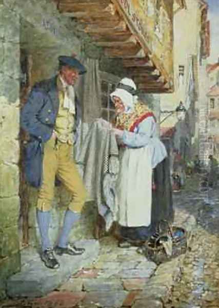 Ou ae oo 1884 Oil Painting by Erskine Nicol