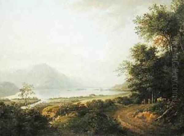 Loch Awe Argyllshire 1780-1800 Oil Painting by Alexander Nasmyth