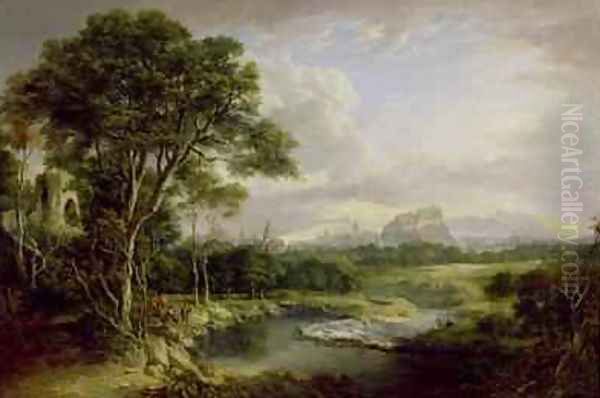 View of the City of Edinburgh 1822 Oil Painting by Alexander Nasmyth