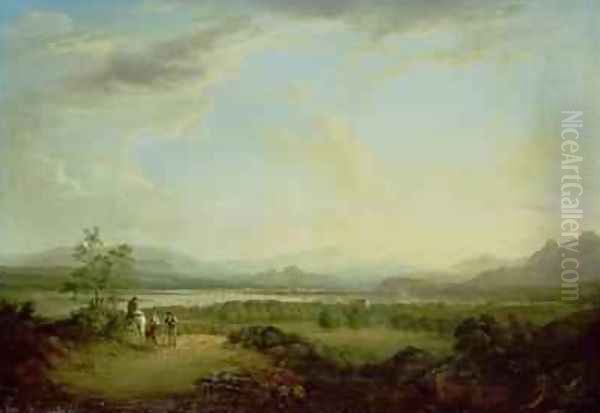 A View of the Town of Stirling on the River Forth Oil Painting by Alexander Nasmyth