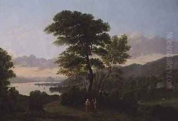 Dumbarton Rock Oil Painting by Alexander Nasmyth