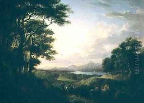 Distant View of Stirling 1827 Oil Painting by Alexander Nasmyth