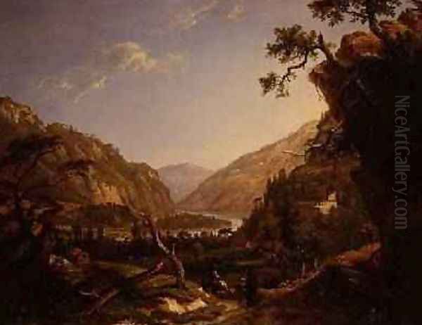 Rocky River Landscape in the Tyrol Oil Painting by Alexander Nasmyth