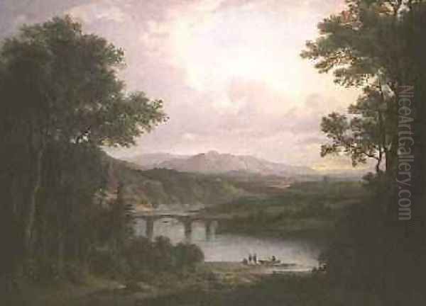 Melrose Oil Painting by Alexander Nasmyth