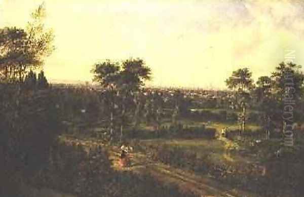 View of London from Denmark Hill Oil Painting by Alexander Nasmyth