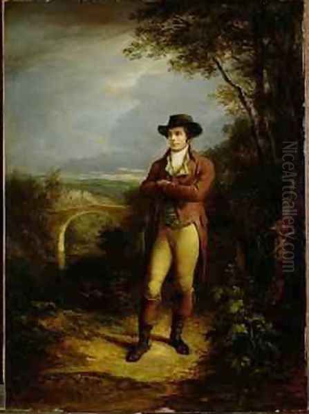 Robert Burns 1759-96 1828 Oil Painting by Alexander Nasmyth