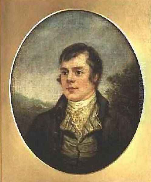 Robert Burns Oil Painting by Alexander Nasmyth