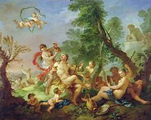 Bacchanal 1747 Oil Painting by Charles Joseph Natoire