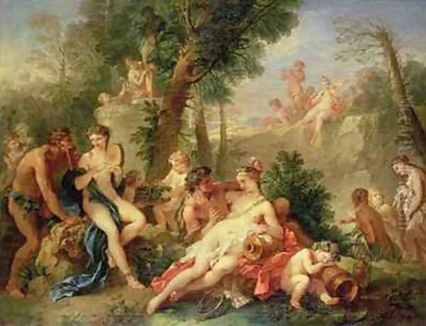 Bacchus and Ariadne 1742-7 Oil Painting by Charles Joseph Natoire