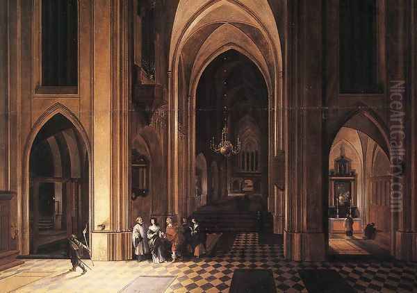 Interior of a Church (1) Oil Painting by Peeter, the Elder Neeffs