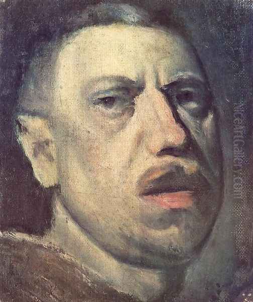 Self-portrait Oil Painting by Janos Nagy Balogh