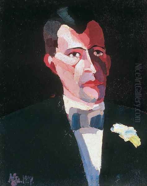 Portrait Oil Painting by Jozsef Nemes Lamperth