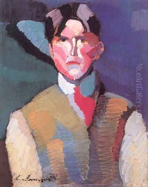 Self-portrait 1911 Oil Painting by Jozsef Nemes Lamperth