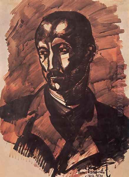 Portrait of a Man 1922 Oil Painting by Jozsef Nemes Lamperth