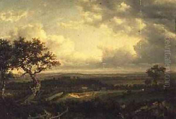 Near Mr Blackwells House at Harrow Weald Oil Painting by Patrick Nasmyth