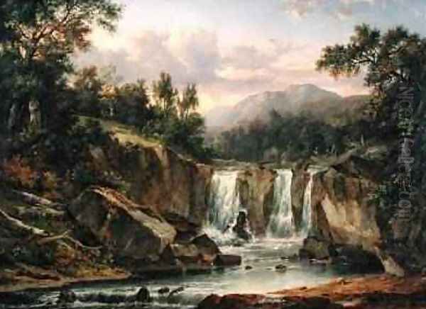 The Falls of Tummel 1820 Oil Painting by Patrick Nasmyth